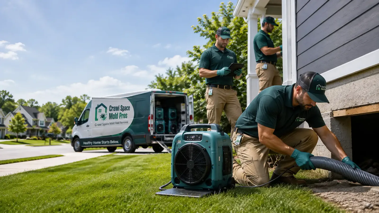 Crawl Space Mold Removal in Belpre, KS